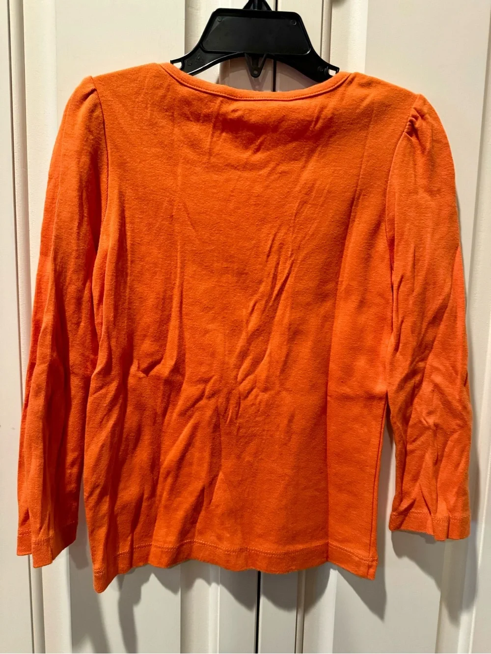 Girl’s Gymboree Orange Long-Sleeve Sparkle Fox Tee - Size 4